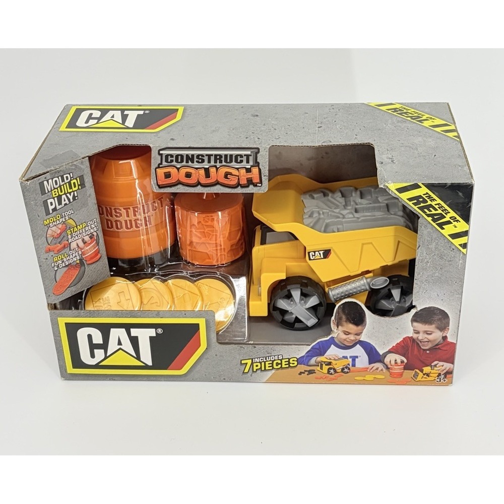 Toy State CAT Caterpillar Construct Dough Premium Dump Truck Vehicle NEW